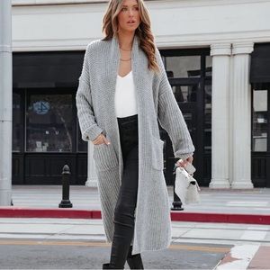 Vici long knit cardigan